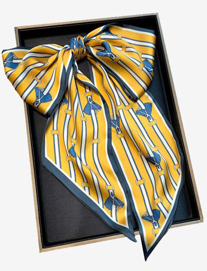  Foulard Cheveux I Equestre Jaune / 150x15cm