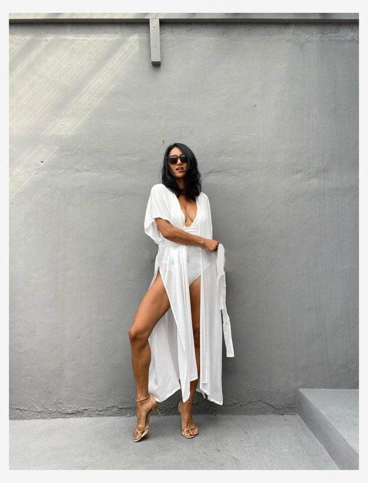 Kimono de plage I  Playa / Blanc / TU / Femme