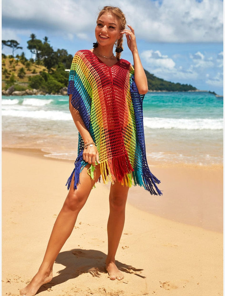 Robe de Plage Femme I Rainbow Rouge / TU